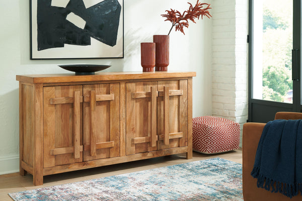 Signature Design by Ashley® - Dresor - Natural - Accent Cabinet - 5th Avenue Furniture