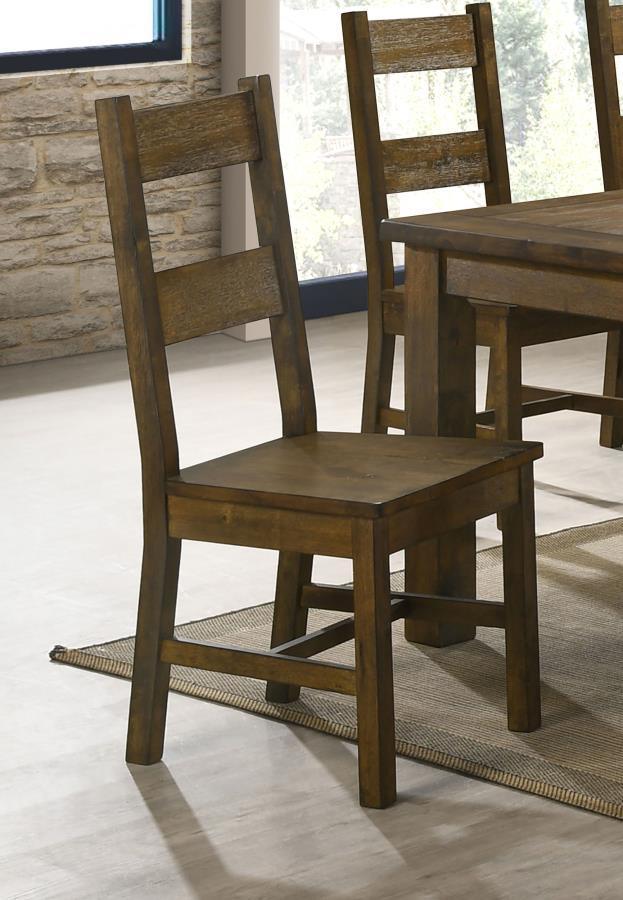 CoasterEveryday - Coleman - Dining Side Chairs (Set of 2) - Rustic Golden Brown - 5th Avenue Furniture