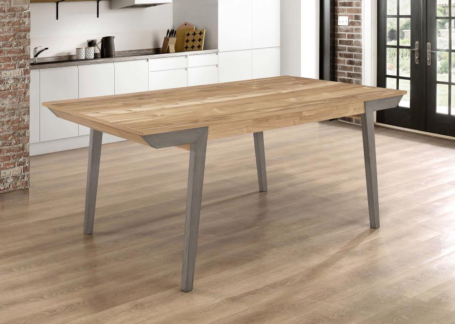 CoasterEveryday - Nogales - Wooden Dining Table - Acacia And Coastal Gray - 5th Avenue Furniture