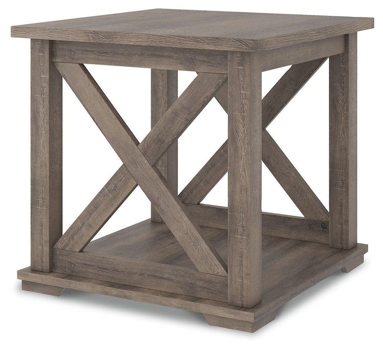 Ashley Furniture - Arlenbry - Gray - Square End Table - 5th Avenue Furniture