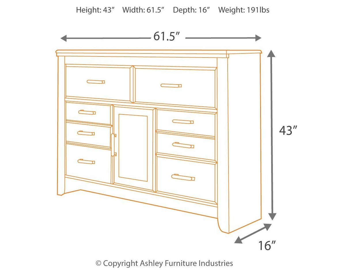 Ashley Furniture - Juararo - Dresser - 5th Avenue Furniture