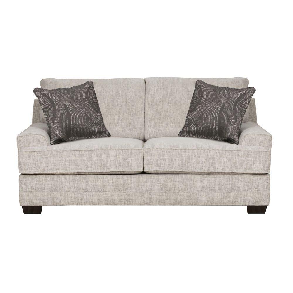 ACME - Avedia - Loveseat - Beige/Gray Chenille - 5th Avenue Furniture