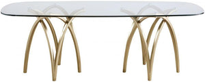 Meridian Furniture - Madelyn - Dining Table - Gold - 5th Avenue Furniture