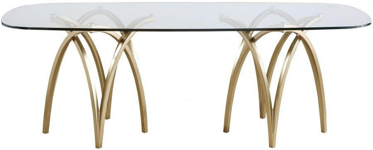 Meridian Furniture - Madelyn - Dining Table - Gold - 5th Avenue Furniture