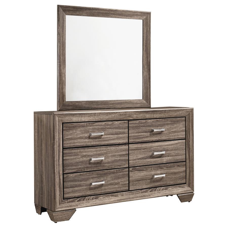 CoasterEveryday - Kauffman - 6-Drawer Dresser With Mirror - 5th Avenue Furniture