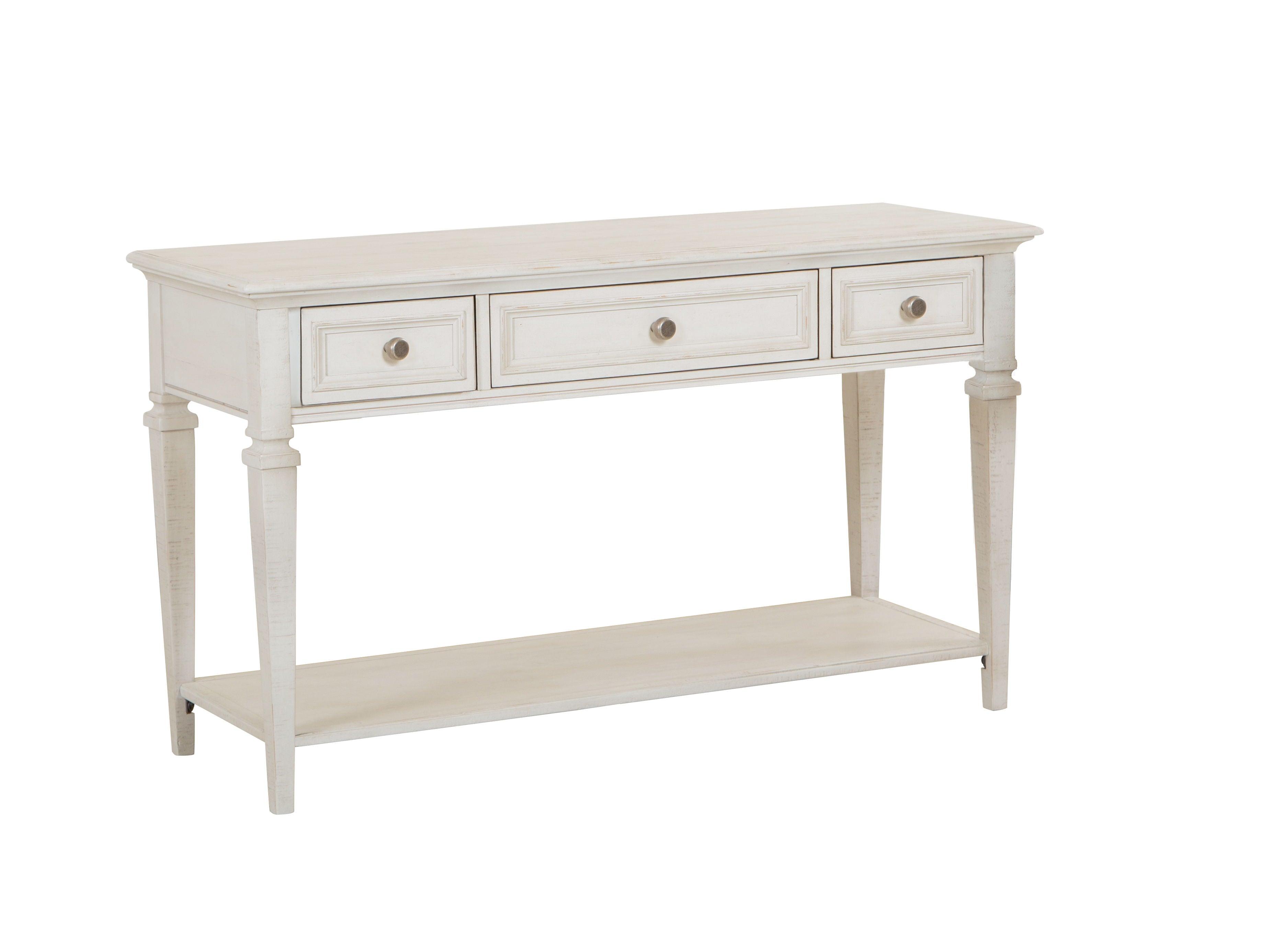 Magnussen Furniture - Newport - Rectangular Sofa Table - Alabaster - 5th Avenue Furniture