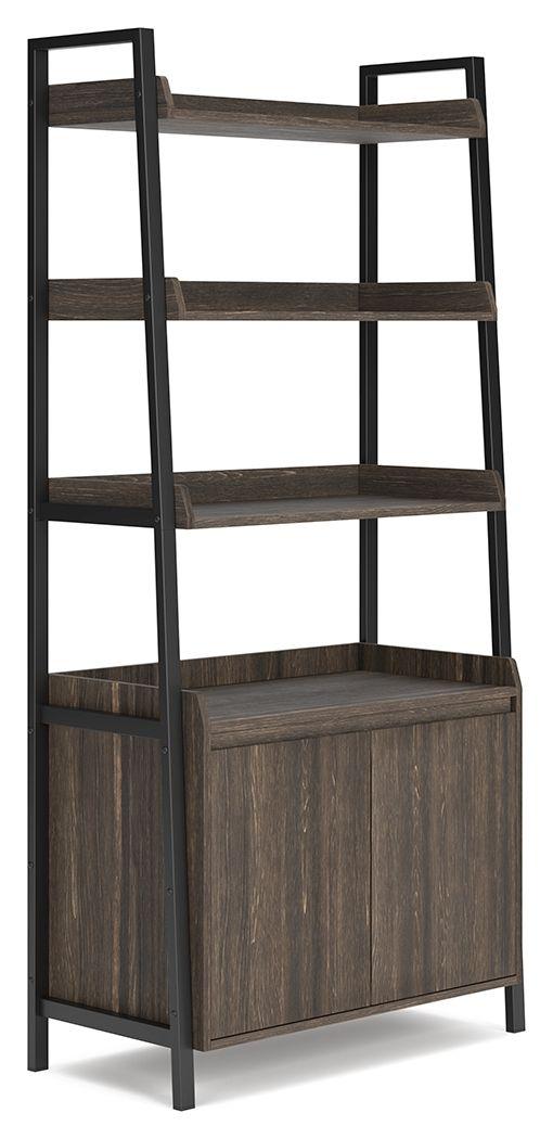 Signature Design by Ashley® - Zendex - Dark Brown - Bookcase - 5th Avenue Furniture
