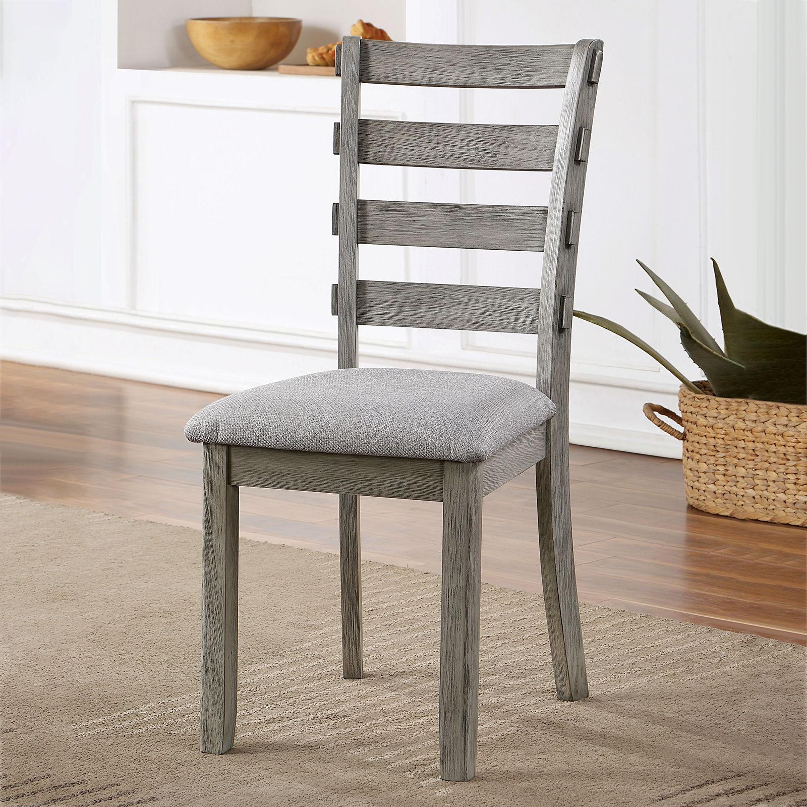 Furniture of America - Laquila - Side Chair (Set of 2) - Gray - 5th Avenue Furniture