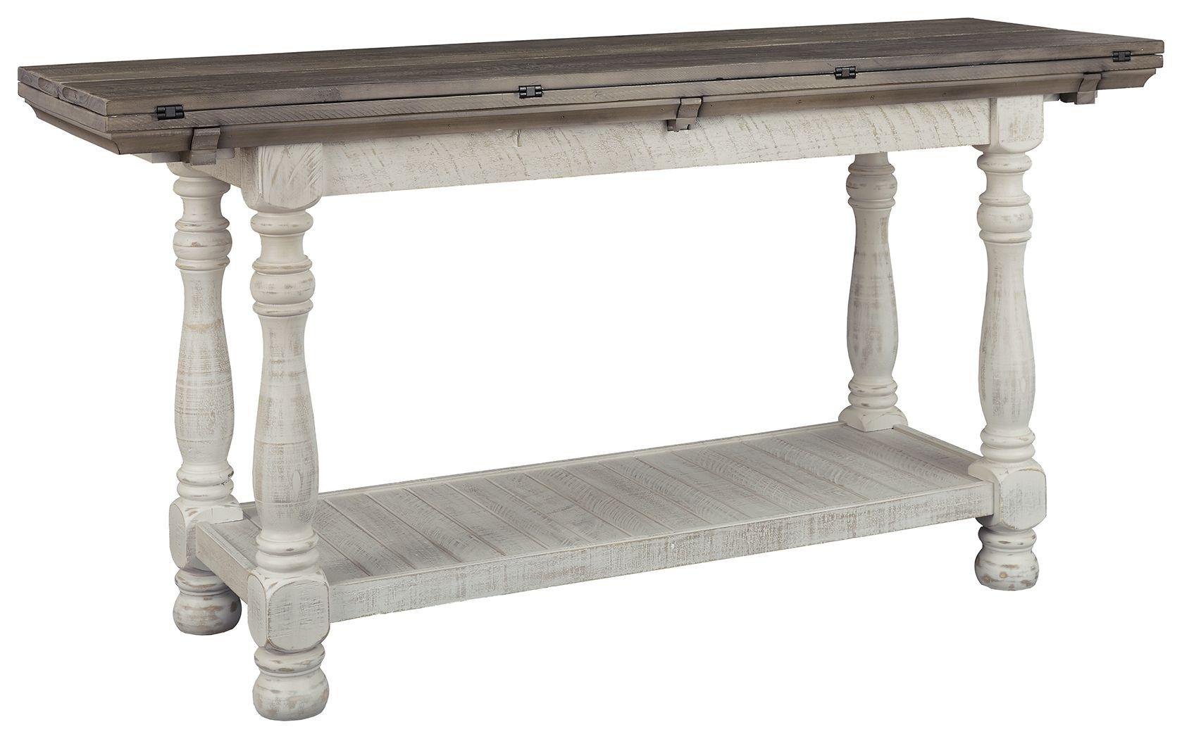 Ashley Furniture - Havalance - Gray / White - Flip Top Sofa Table - 5th Avenue Furniture