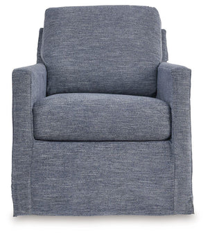 Signature Design by Ashley® - Nenana Next-gen Nuvella - Swivel Glider Accent Chair - 5th Avenue Furniture