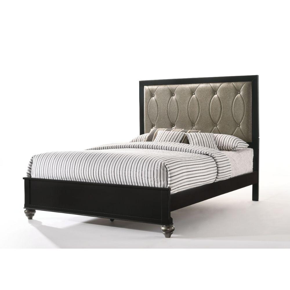 ACME - Ulrik - Eastern King Bed - Copper & Black - 5th Avenue Furniture