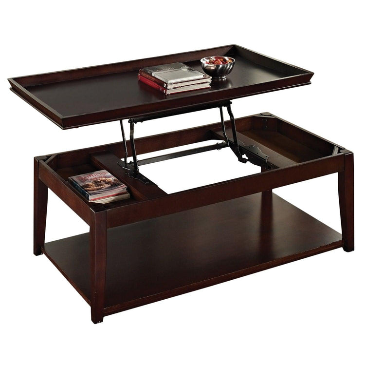 Steve Silver Furniture - Clemson - Lift Top Cocktail Table - Brown - 5th Avenue Furniture