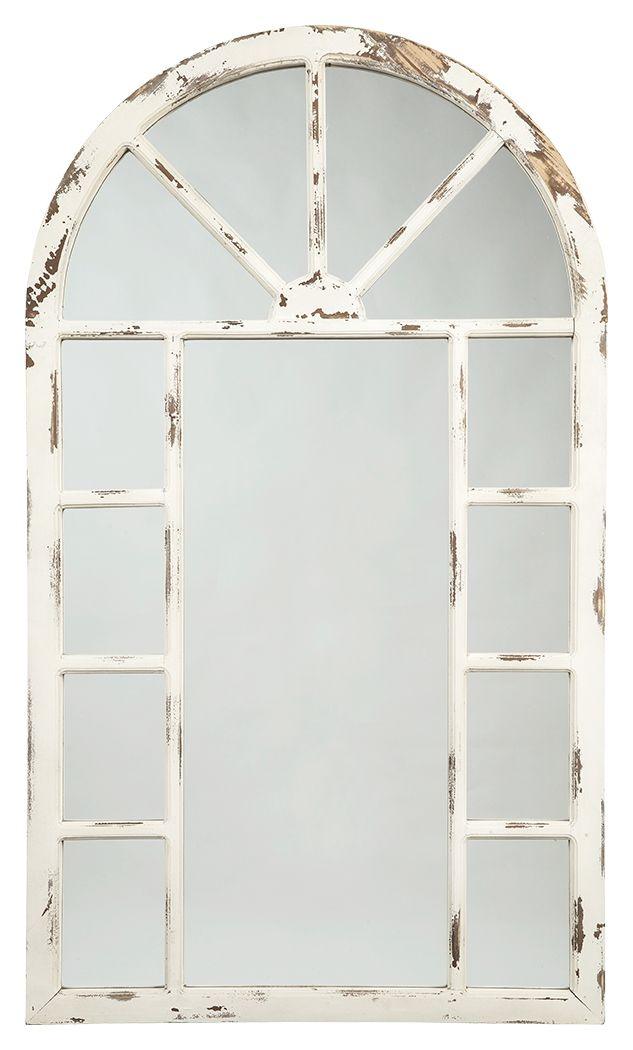 Ashley Furniture - Divakar - Antique White - Accent Mirror - 5th Avenue Furniture