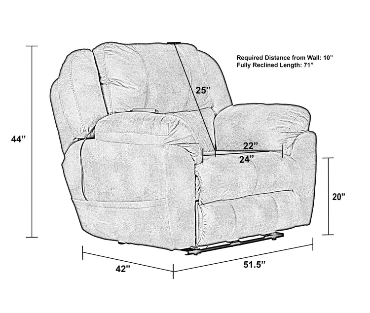 Catnapper - Flynn - Power Lay Flat Recliner with Power Adjustable Headrest & Lumbar and Dual Heat & Massage - Fig - 5th Avenue Furniture