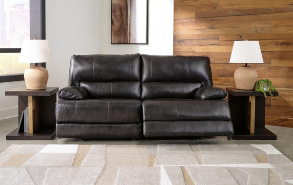 Signature Design by Ashley® - Mountainous - Eclipse - 2 Seat Power Reclining Sofa With Adj Headrest - 5th Avenue Furniture
