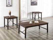 Steve Silver Furniture - Jersey - 3 Pieces Occasional Table Set - Brown - 5th Avenue Furniture