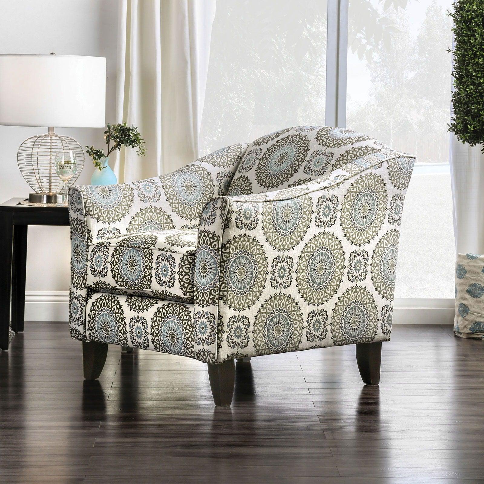Furniture of America - Misty - Chair - Ivory / Pattern - 5th Avenue Furniture