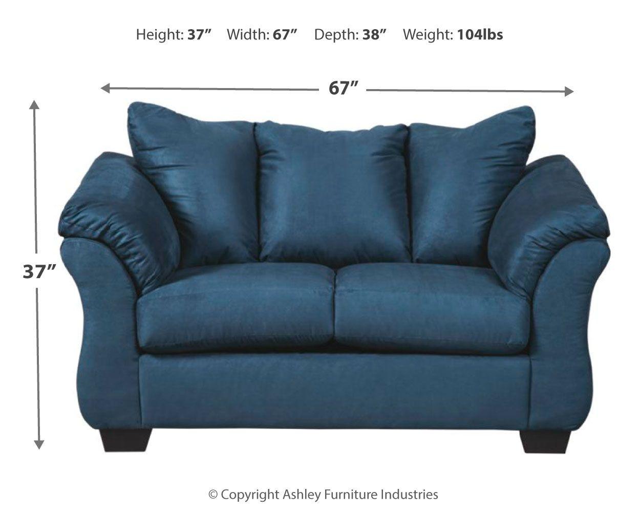 Ashley Furniture - Darcy - Stationary Loveseat - 5th Avenue Furniture