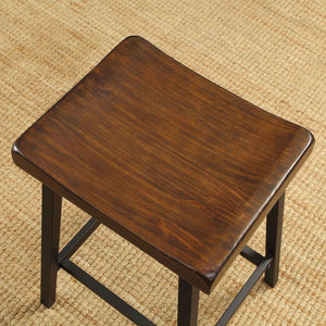 Furniture of America - Lainey - Counter Height Stool (Set of 2) - Medium Weathered Oak / Black - 5th Avenue Furniture