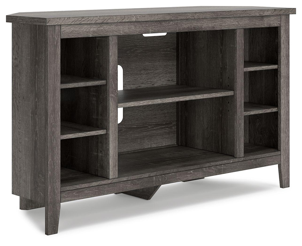 Signature Design by Ashley® - Arlenbry - Gray - Corner TV Stand/Fireplace Opt - 5th Avenue Furniture