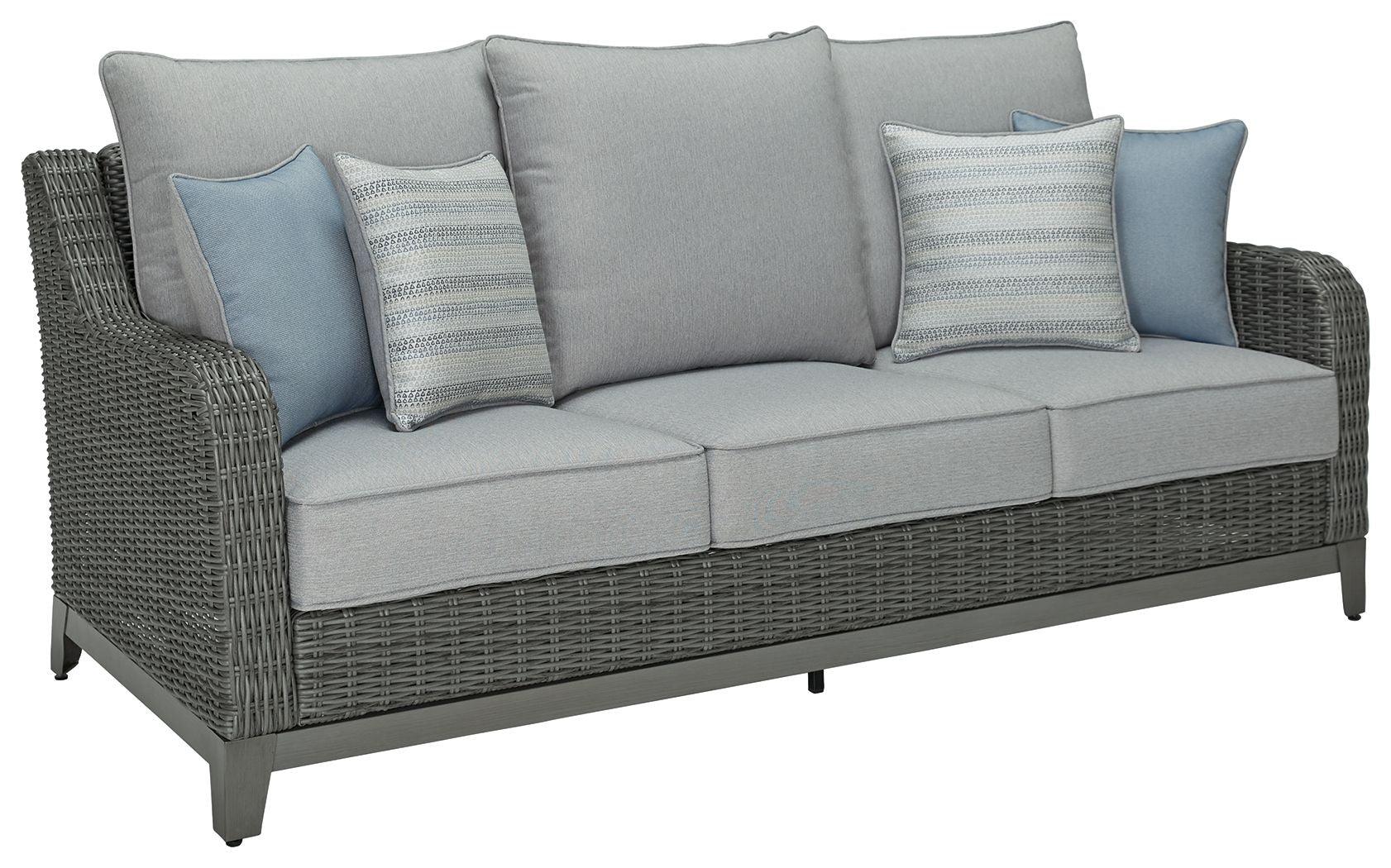Signature Design by Ashley® - Elite Park - Gray - Sofa With Cushion - 5th Avenue Furniture