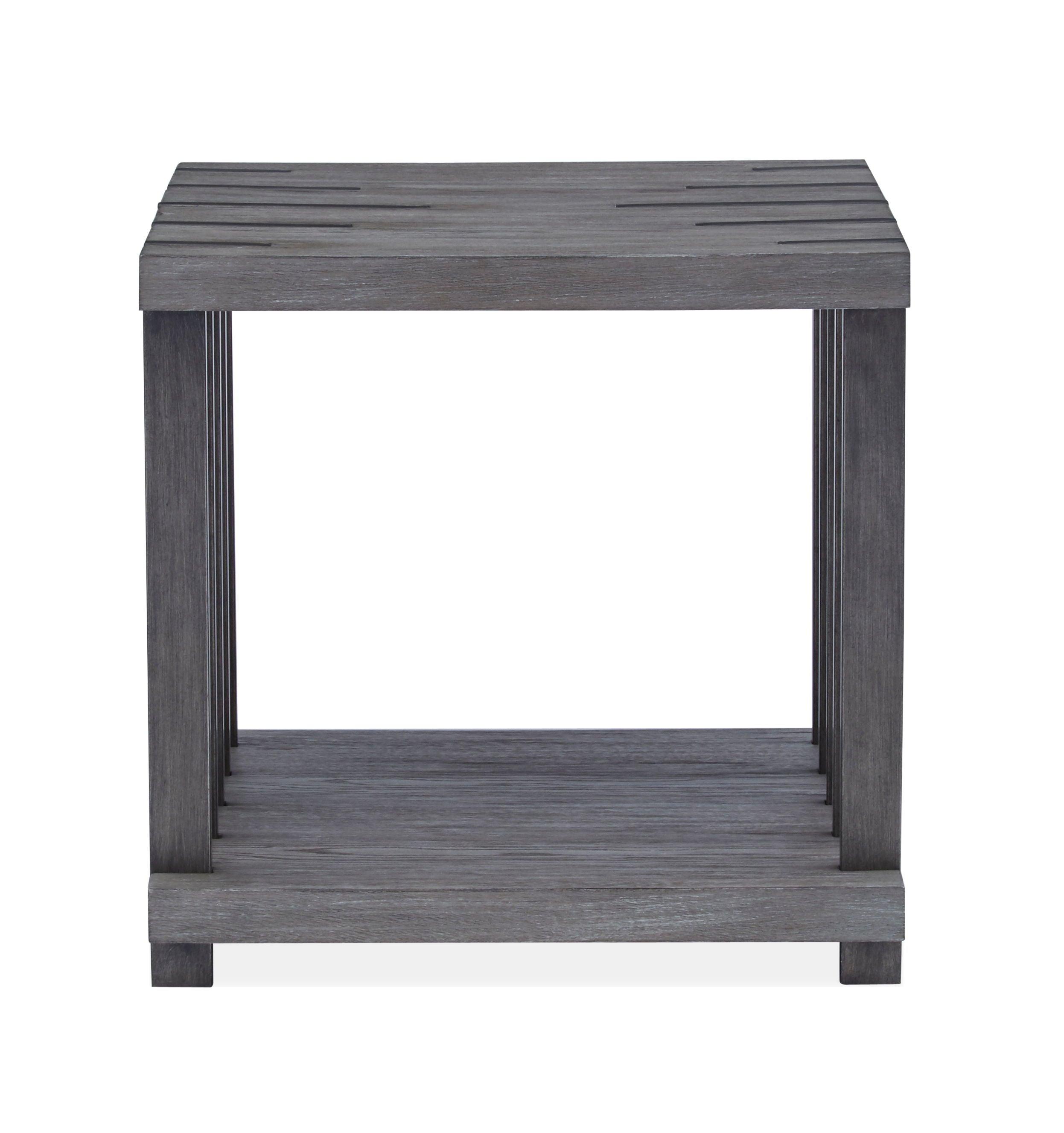 Magnussen Furniture - Eldridge - Rectangular End Table - Weathered Gravel - 5th Avenue Furniture