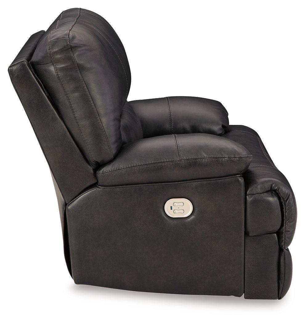 Signature Design by Ashley® - Mountainous - Eclipse - Power Recliner With Adj Headrest - 5th Avenue Furniture