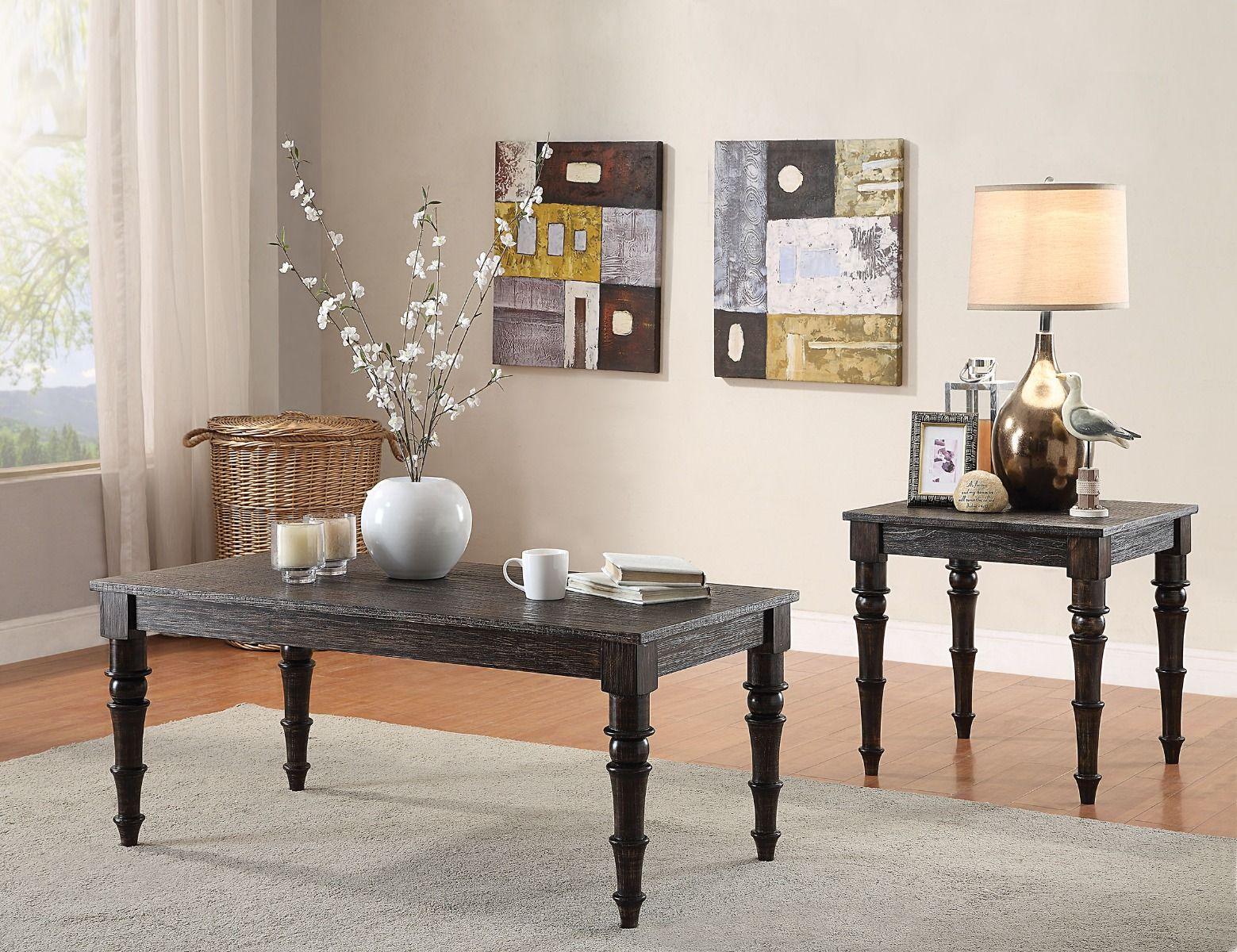 ACME - Kami - End Table - Antique Black - 5th Avenue Furniture