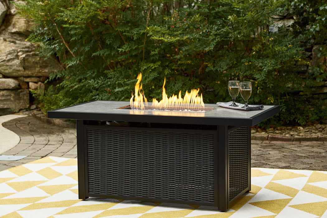 Ashley Furniture - Beachcroft - Rectangular Fire Pit Table - 5th Avenue Furniture