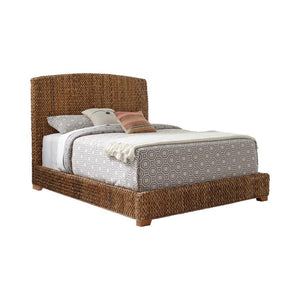 CoasterEssence - Laughton - Hand-Woven Banana Leaf Bed - 5th Avenue Furniture