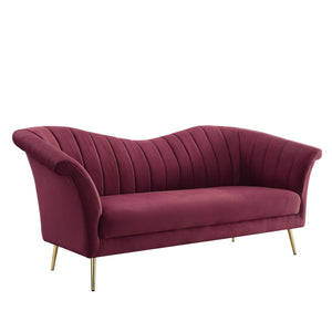 ACME - Callista - Sofa - Red Velvet - 5th Avenue Furniture