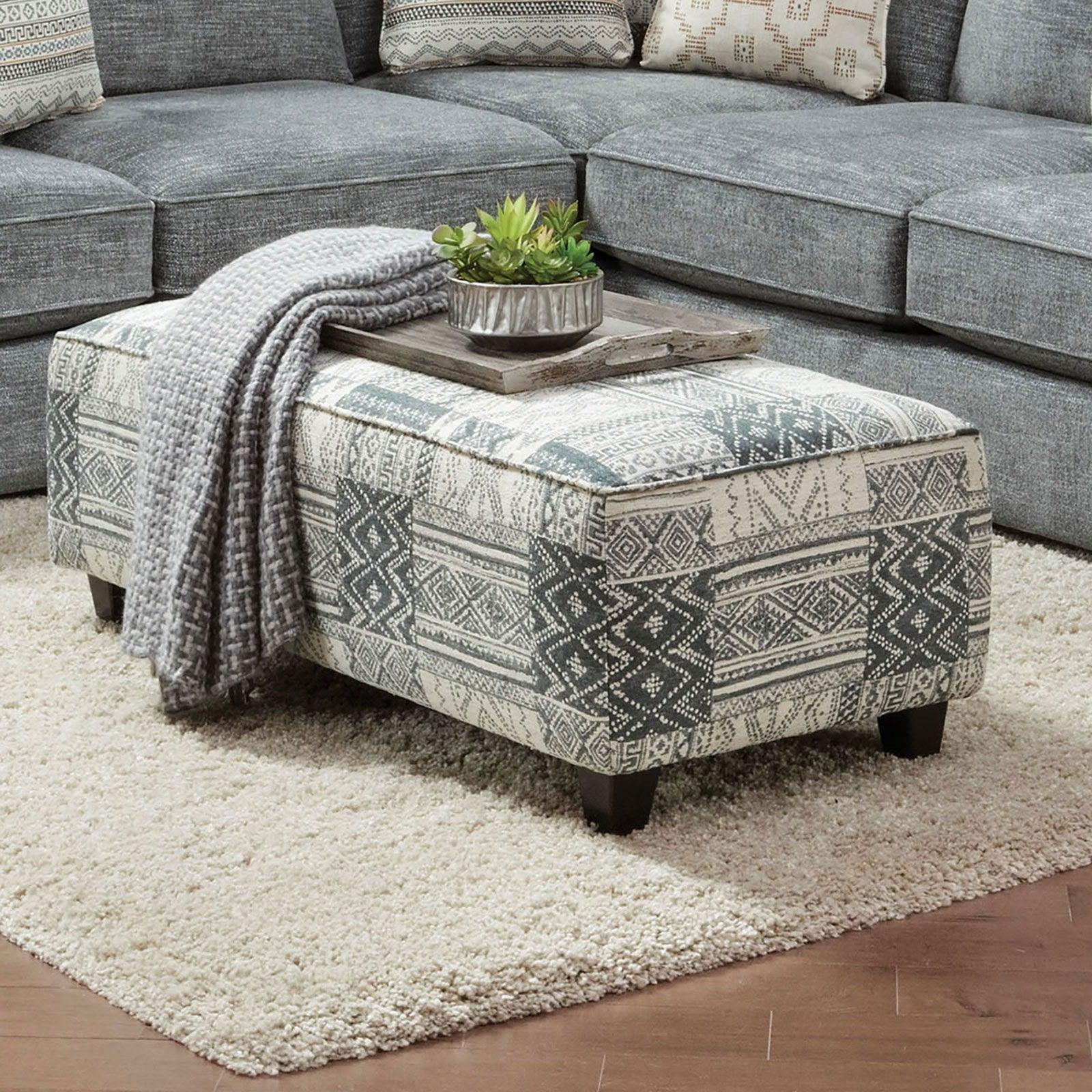 Furniture of America - Eastleigh - Ottoman - Tribal Multi - 5th Avenue Furniture