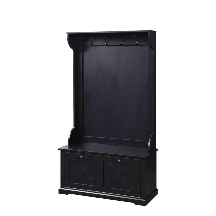 ACME - Leona - Hall Tree - Black - 5th Avenue Furniture