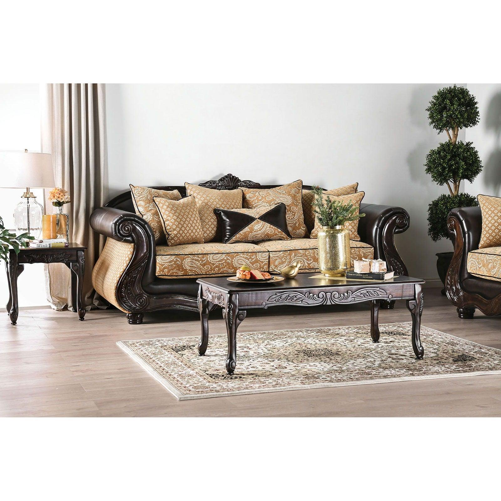 Furniture of America - Aislynn - Sofa - Gold - 5th Avenue Furniture