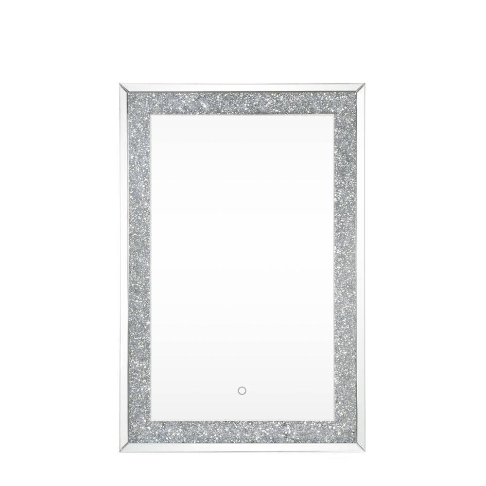 ACME - Noralie - Wall Decor - Mirrored & Faux Diamonds - Wood - 47" - 5th Avenue Furniture