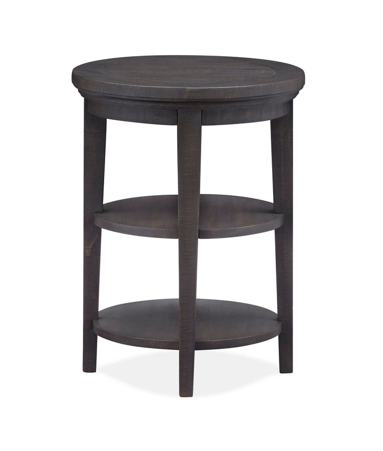 Magnussen Furniture - Westley Falls - Round Accent End Table - Graphite - 5th Avenue Furniture