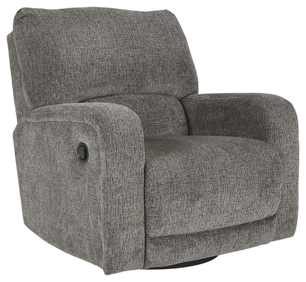 Ashley Furniture - Wittlich - Slate - Swivel Glider Recliner - 5th Avenue Furniture