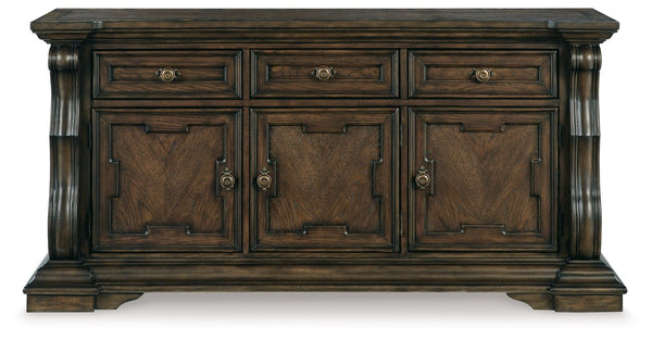 Maylee - Dark Brown - Dining Room Buffet - 5th Avenue Furniture