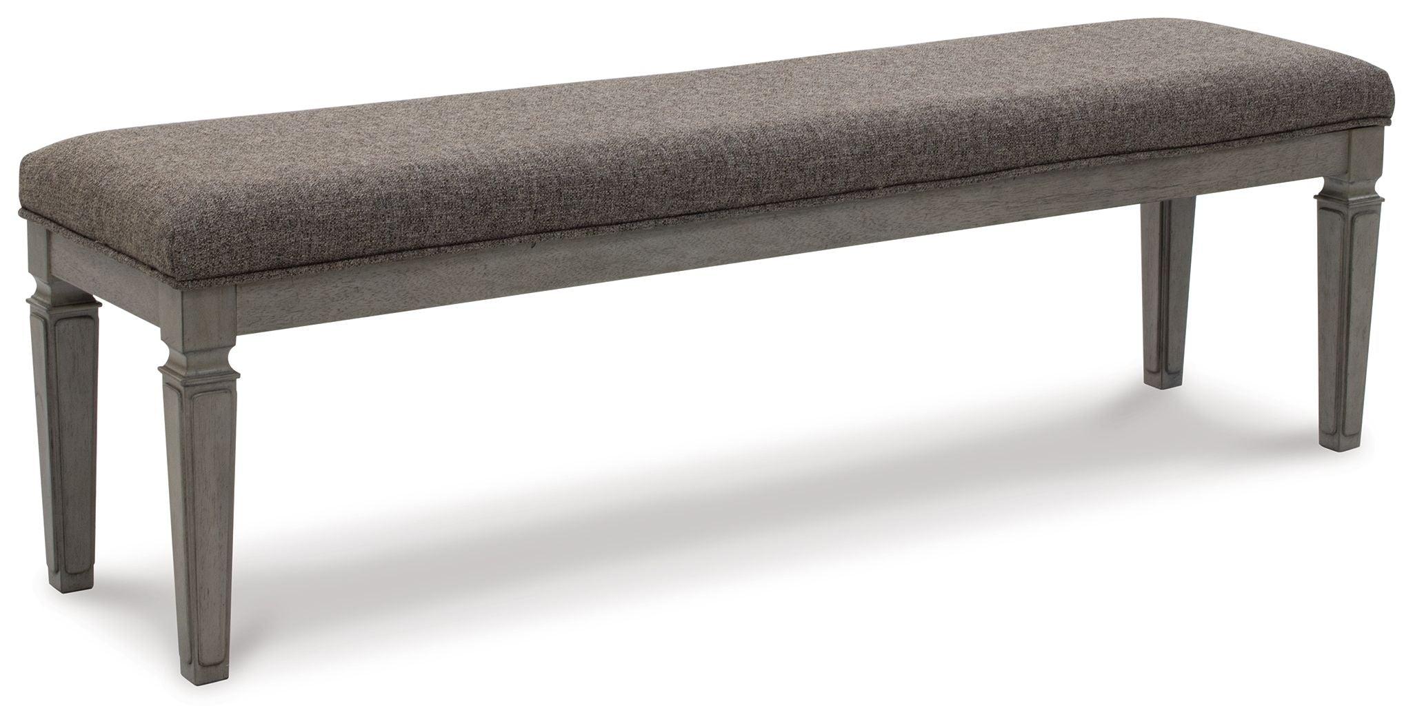Signature Design by Ashley® - Lexorne - Gray - Large Uph Dining Room Bench - 5th Avenue Furniture