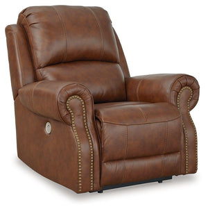 Signature Design by Ashley® - Freyeburg - Auburn - Zero Wall Power Recliner - 5th Avenue Furniture