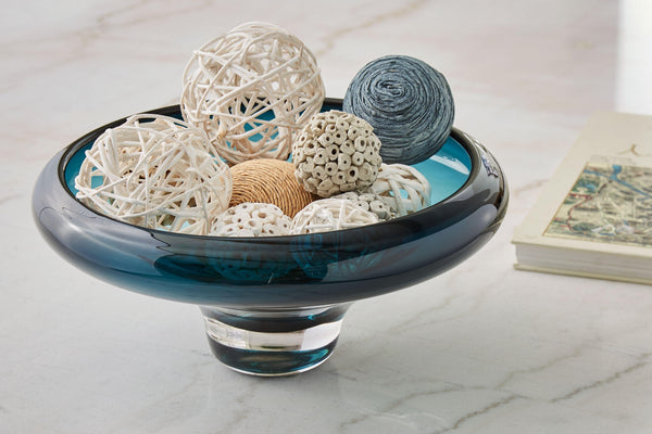 Signature Design by Ashley® - Vallborough - Teal Blue - Bowl - 5th Avenue Furniture