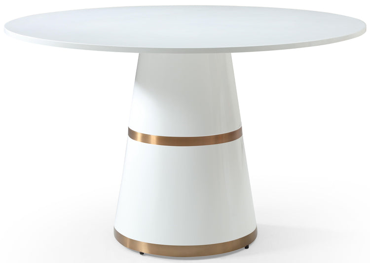 Meridian Furniture - Hans - Dining Table - White - 5th Avenue Furniture