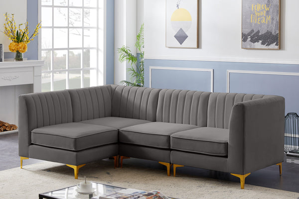 Meridian Furniture - Alina - 4 Pc. Sectional - 5th Avenue Furniture