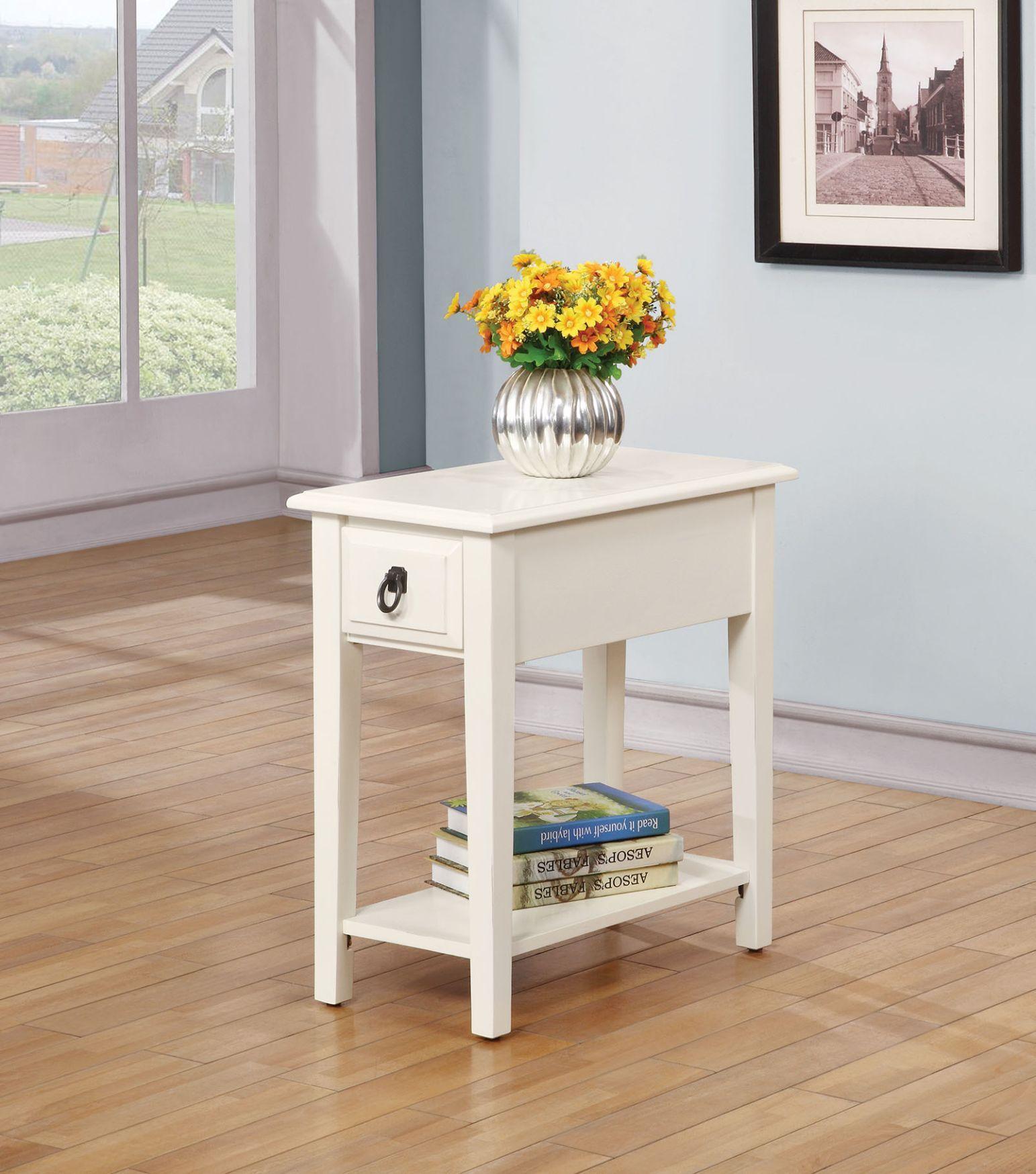 ACME - Jeana - Accent Table - White - 5th Avenue Furniture