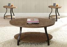 Steve Silver Furniture - Denise - 3 Piece Table Set - Brown - 5th Avenue Furniture