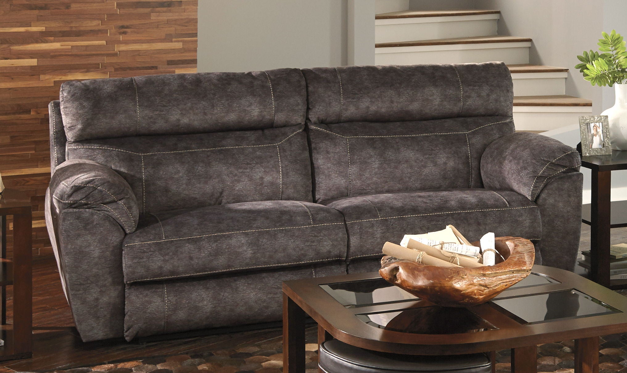 Sedona - Power Headrest Lay Flat Reclining Sofa - 5th Avenue Furniture