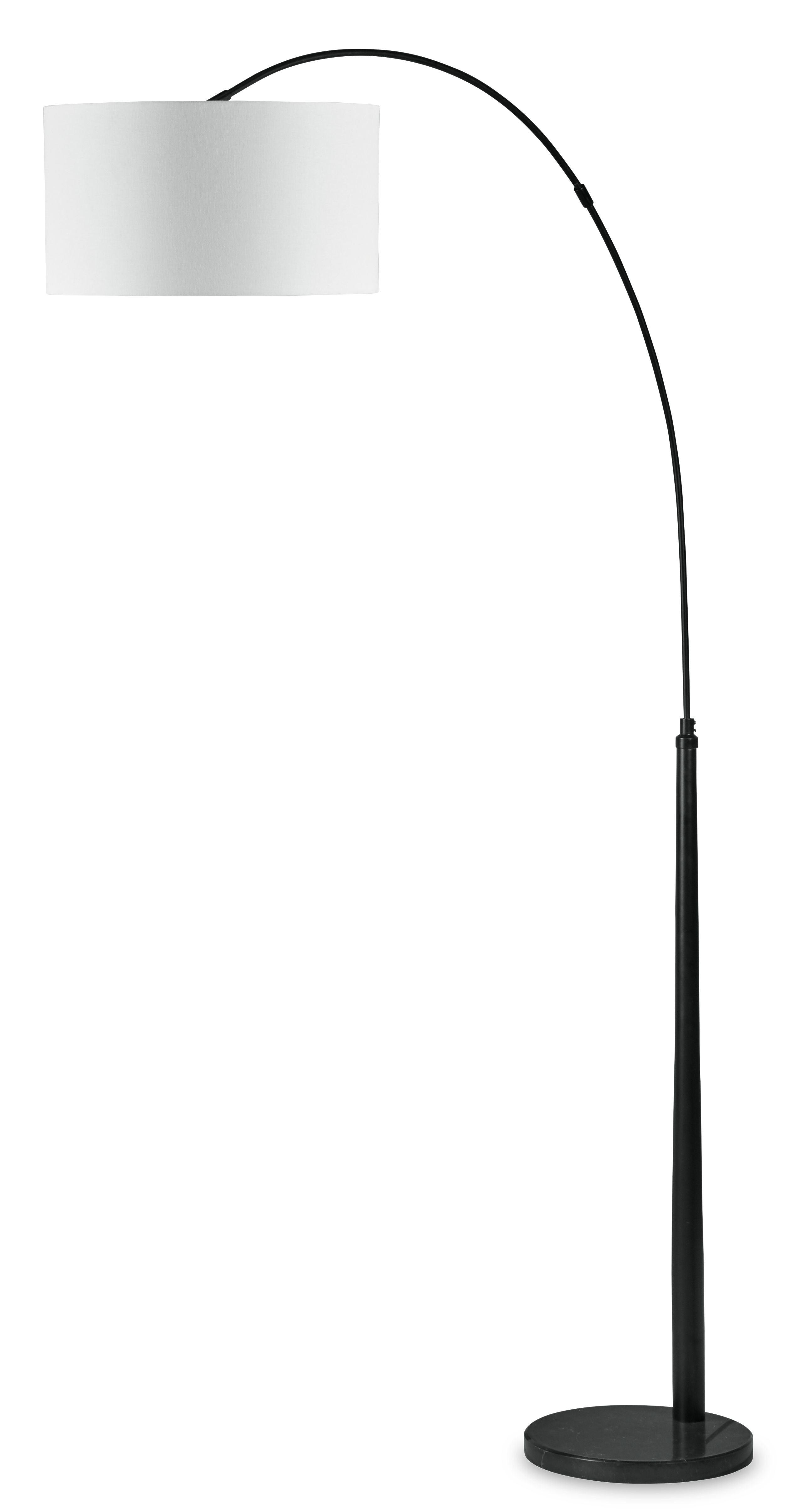 Signature Design by Ashley® - Veergate - Black - Metal Arc Lamp - 5th Avenue Furniture