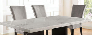 Furniture of America - Kian - Dining Table - White / Black - 5th Avenue Furniture