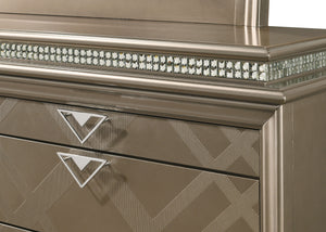 Crown Mark - Cristal - Dresser, Mirror - 5th Avenue Furniture
