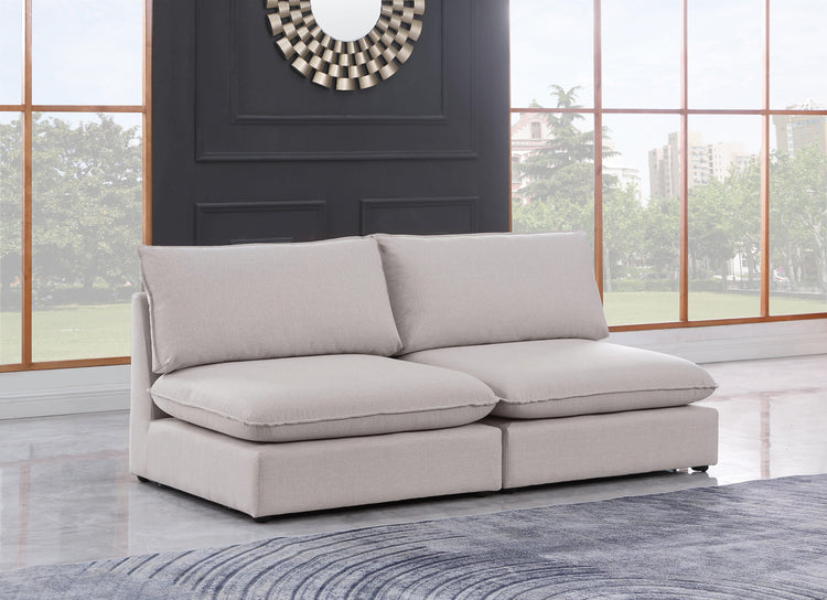 Meridian Furniture - Mackenzie - Modular Sofa Armless - 2 Seats - 5th Avenue Furniture